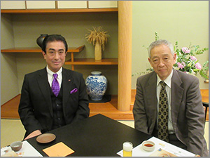 松柏園ホテルで島薗進氏と